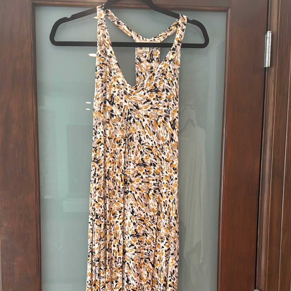 Lovestitch Leopard Print Maxi Dress Sz S/M